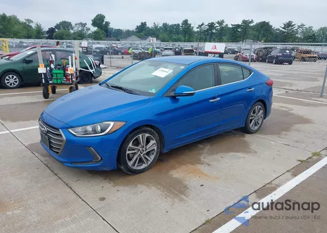 2017 Hyundai Elantra Limited из США, поврежденный, VIN 5NPD84LF0HH074387